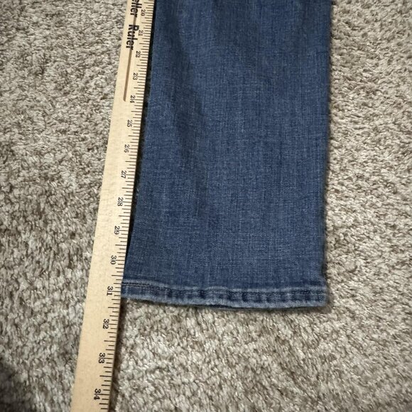 Levis 314 Shaping Straight Jeans Womens 27x32 Blue Denim Stretch Mid Rise - Picture 12 of 12